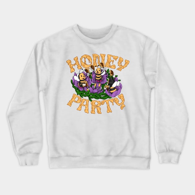 Honey Party Crewneck Sweatshirt by riosaputraart